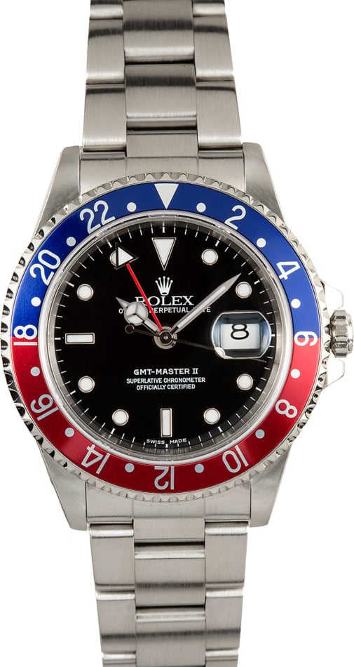 Rolex Pepsi GMT Master II 16710 100% Authentic