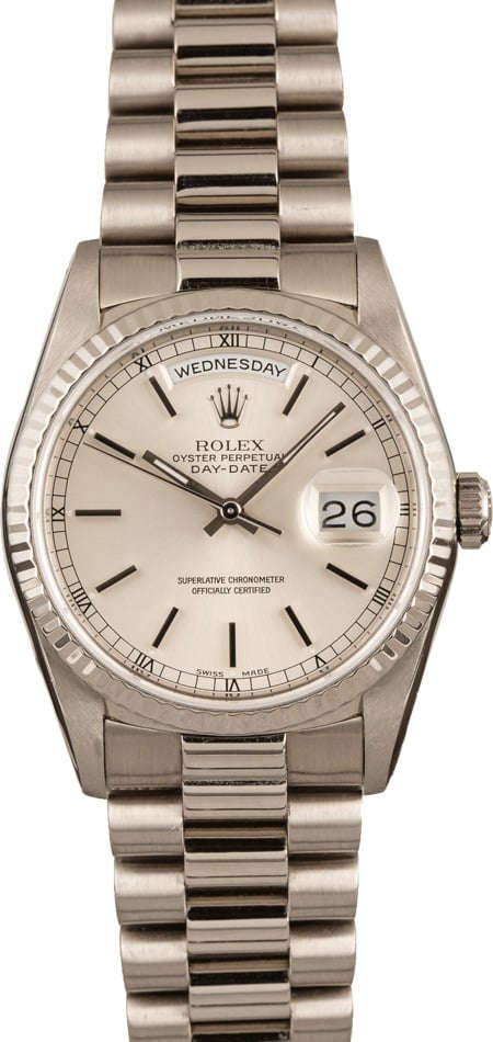 18k white gold women's rolex hotsell