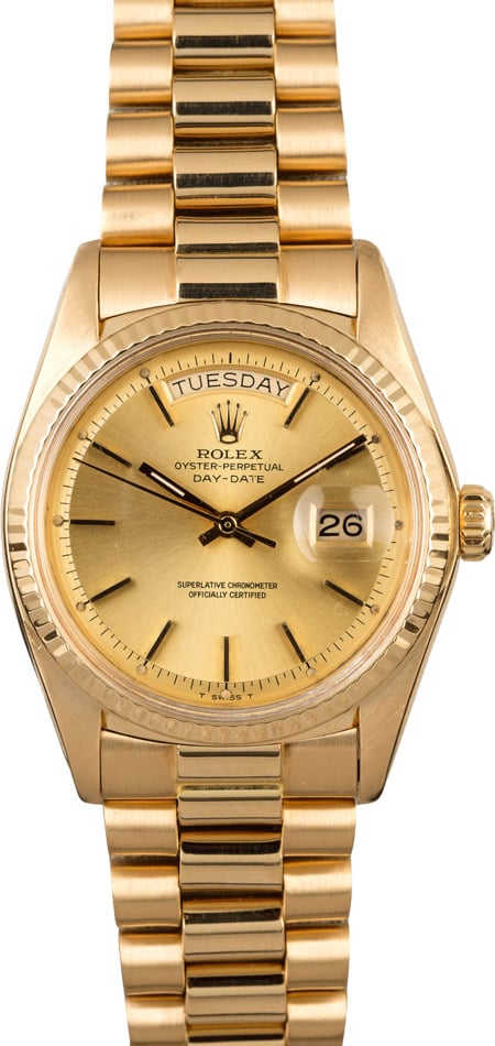 Vintage Rolex President 1803 Champagne Pie Pan Dial
