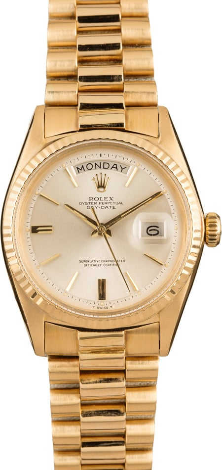 Rolex President 1803 Silver 'Pie Pan'