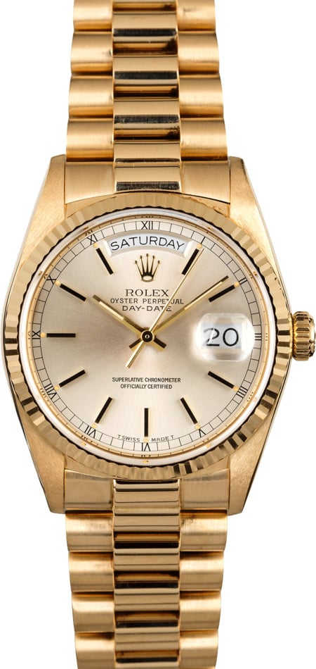 Rolex President 18038 Yellow Gold Watch