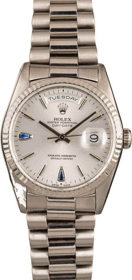 Pre Owned Rolex President 18239 White Gold