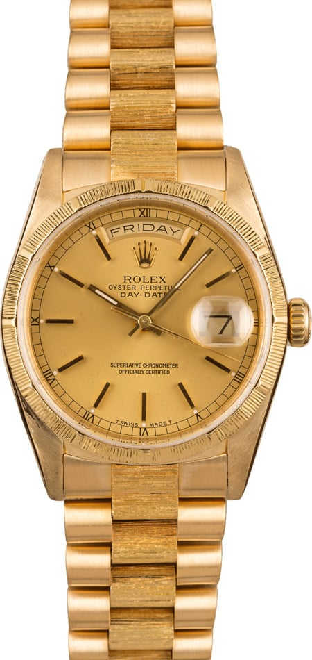 Pre-Owned Rolex Day-Date 18248 Barked President