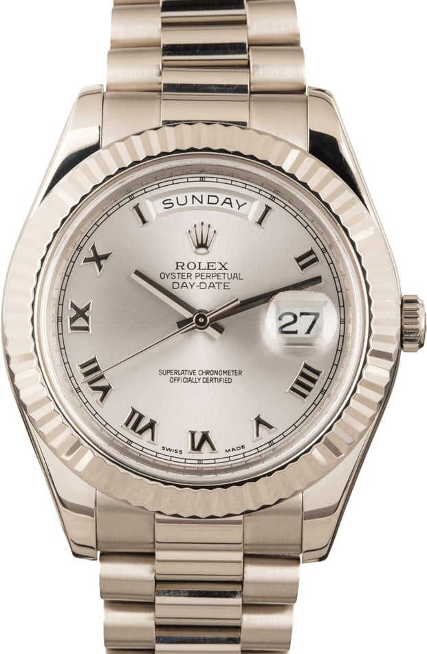 Rolex White Gold Day-Date 218239