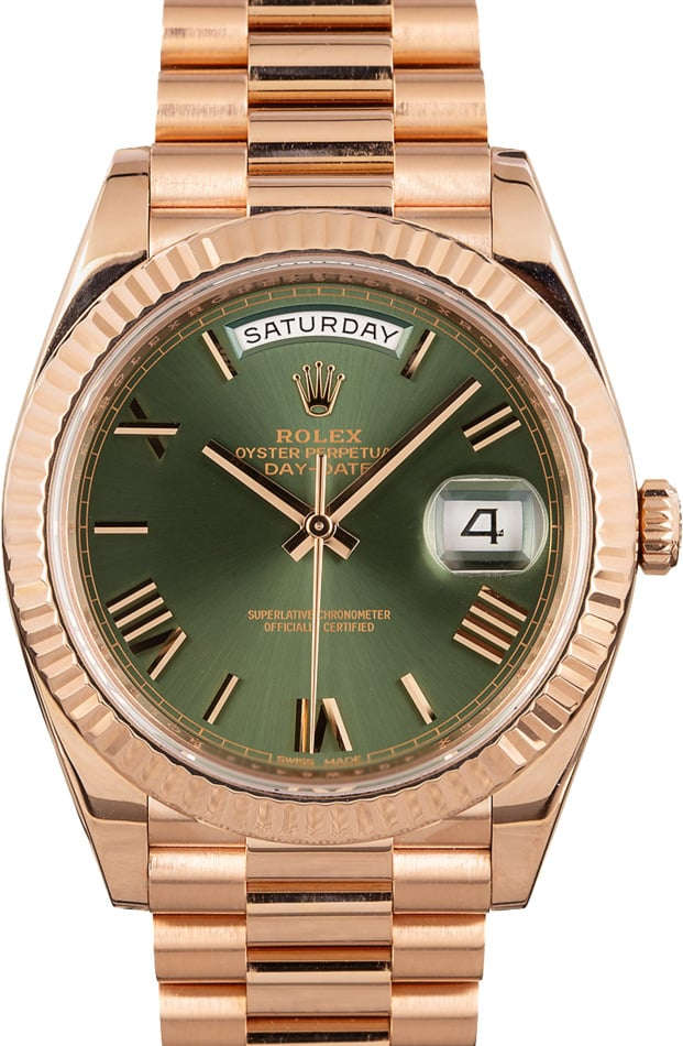 40mm gold rolex best sale