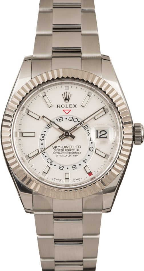 Pre-Owned Rolex Sky-Dweller 326934 White Dial Model T