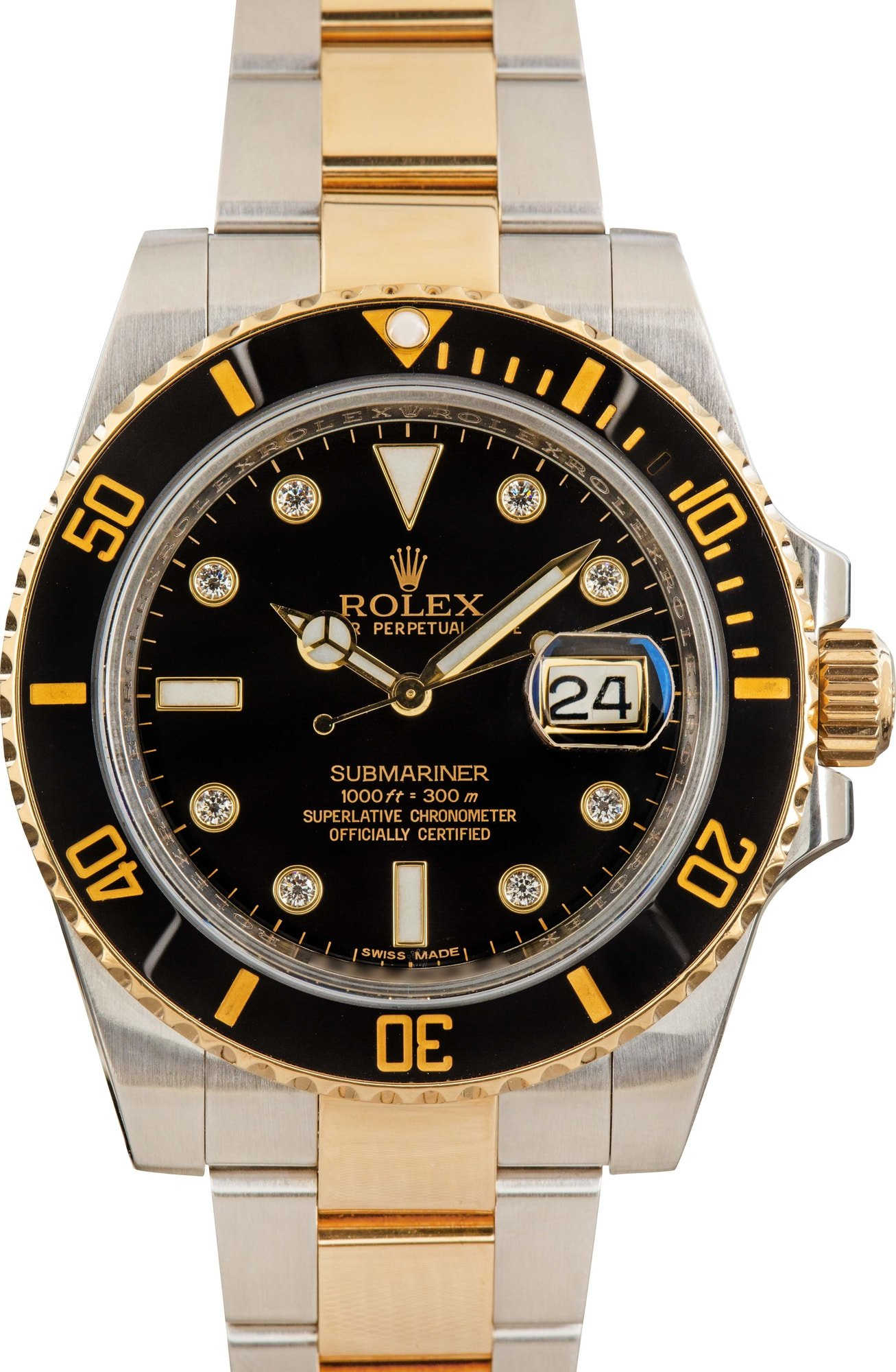 Rolex Submariner 116613 Diamonds Watches - Bob's Watches
