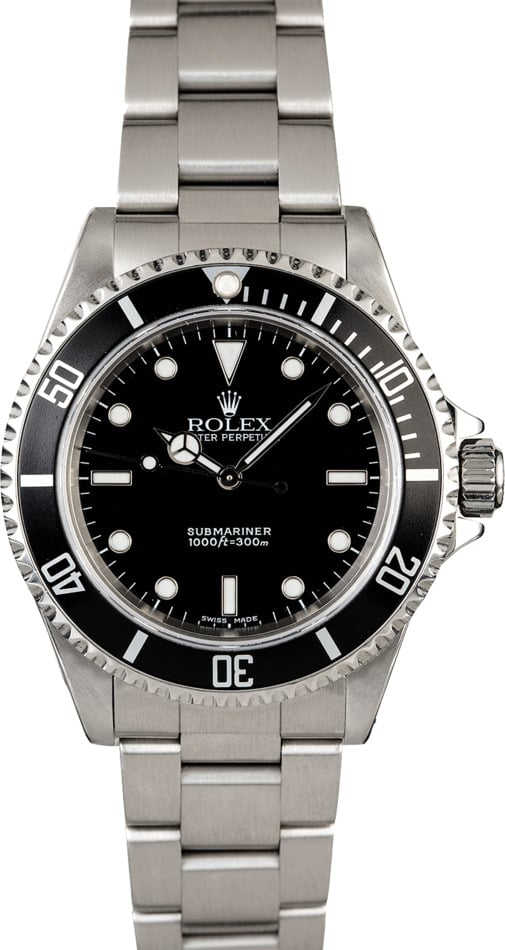 Rolex Submariner 14060 Black Dial with Steel Oyster