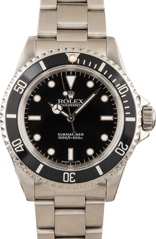 Used Rolex Submariner 14060 Black Bezel
