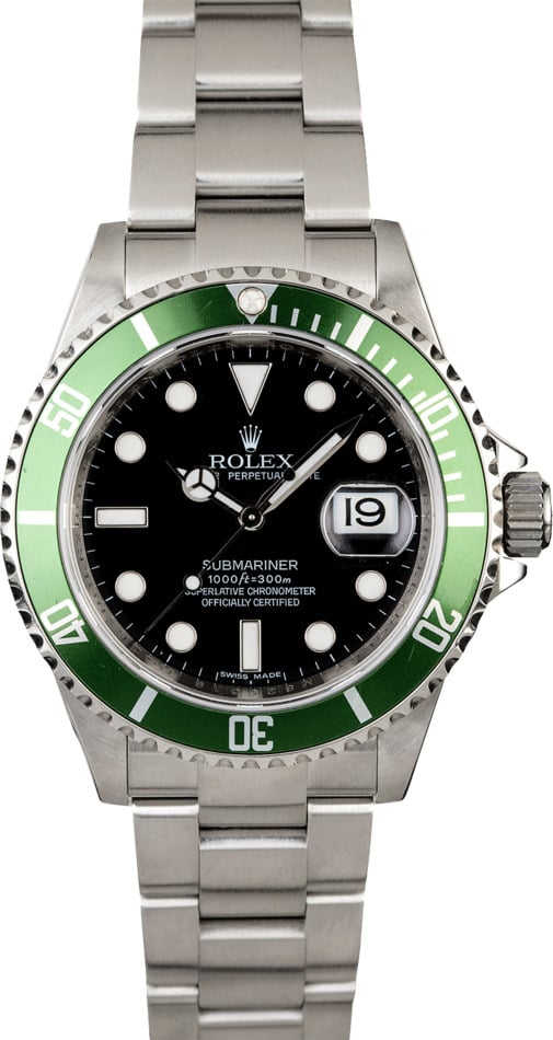 Rolex Submariner 16610V Kermit Anniversary Model