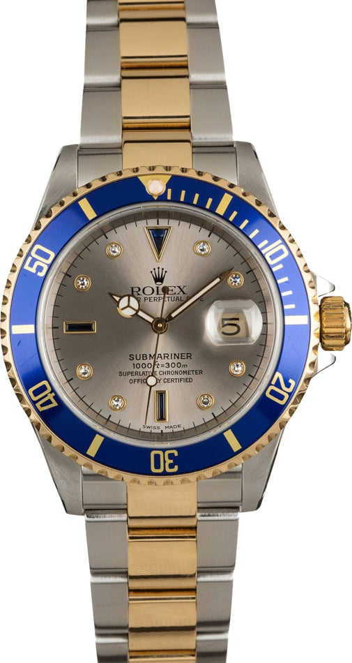 Used Rolex Serti Submariner 16613