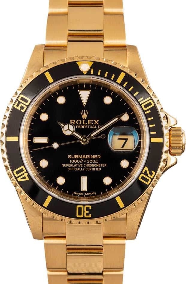 Used 18K Rolex Submariner 16618
