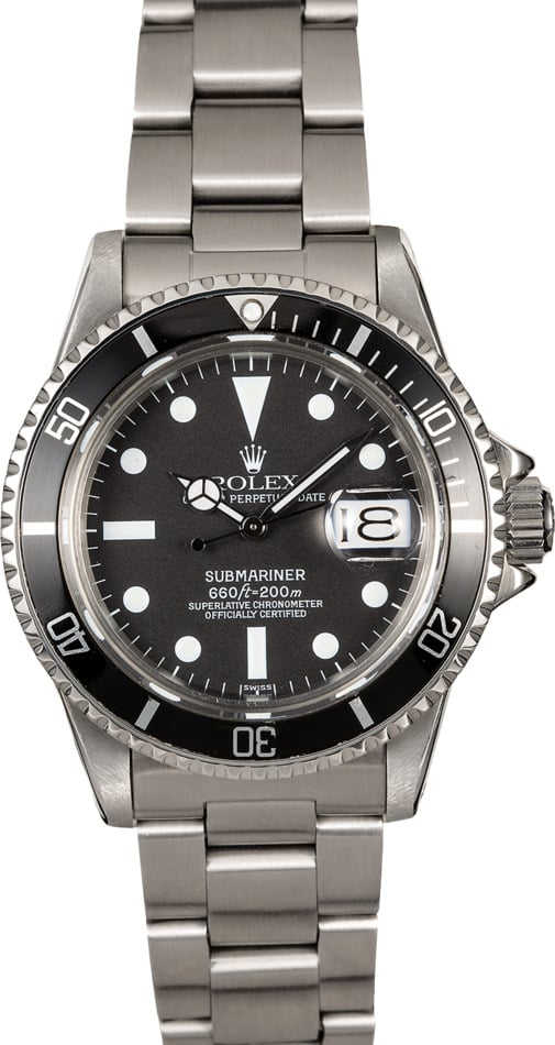 Vintage Rolex Submariner 1680 Black Dial