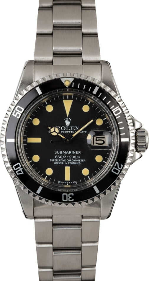 Vintage 1980 Rolex Submariner 1680