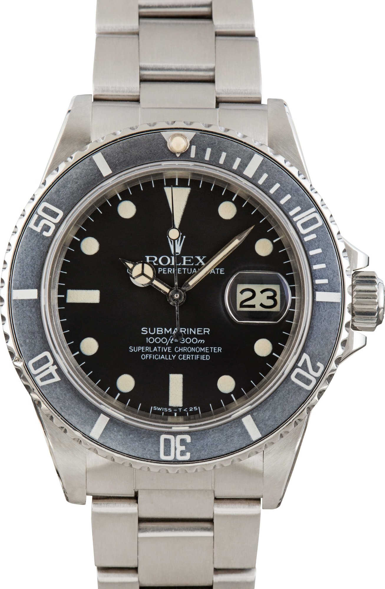 Vintage Rolex Submariner ref 16800 Steel Oyster