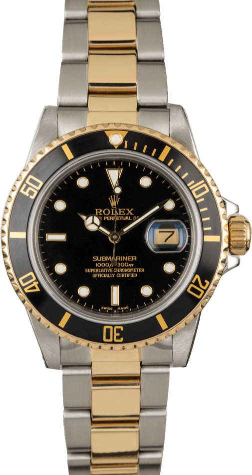 Rolex Submariner 16803 Black Luminous Dial