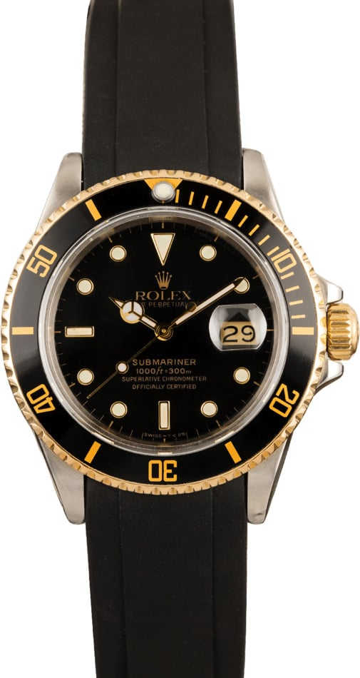 Rolex Submariner 16803 Rubber Bracelet