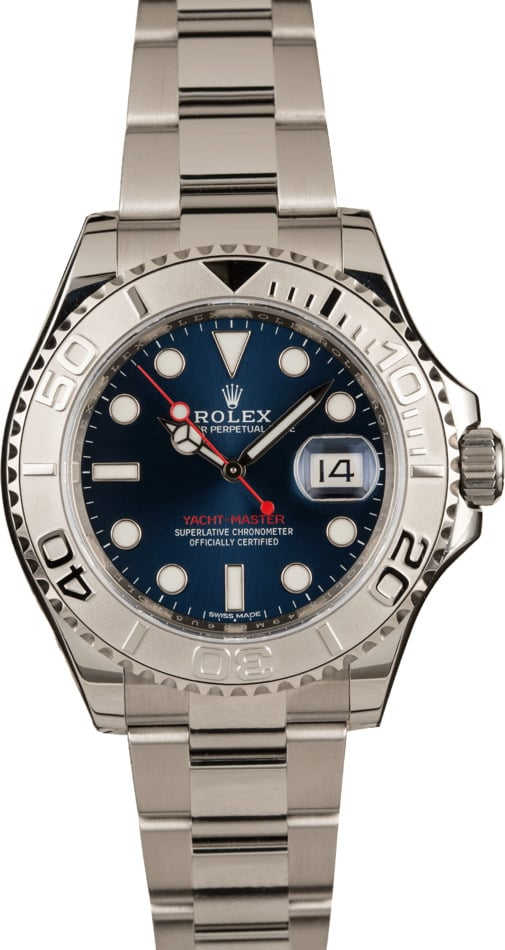 Pre-Owned Rolex Yacht-Master 116622 Platinum Bezel