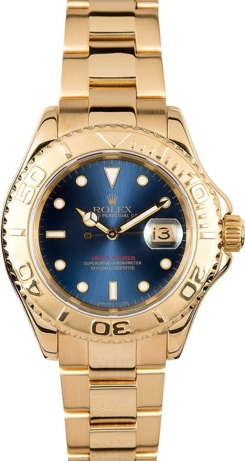 TT Yellow Gold Blue Dial 16628