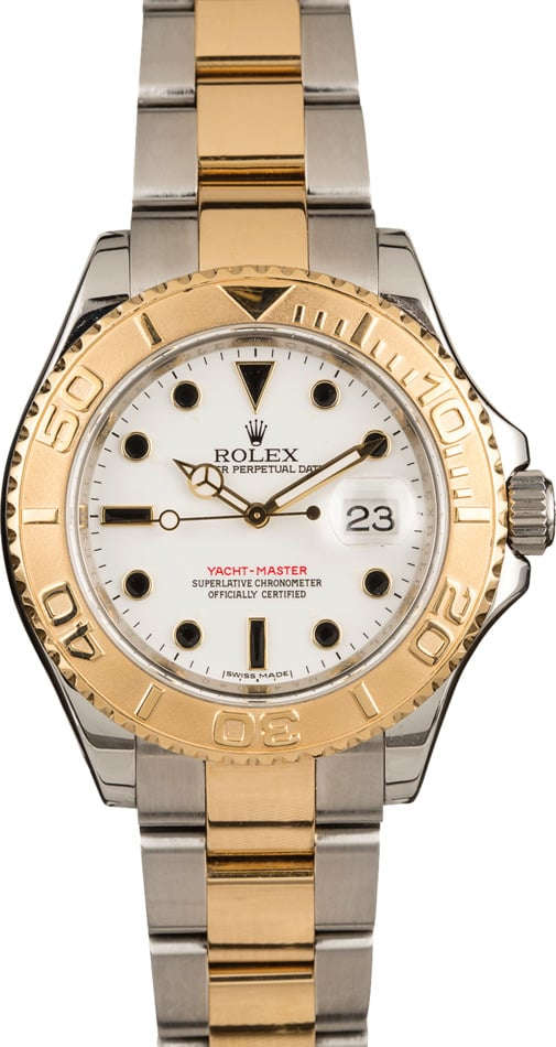 Used Rolex Yacht-Master 16623 Two-Tone Oyster with White Dial