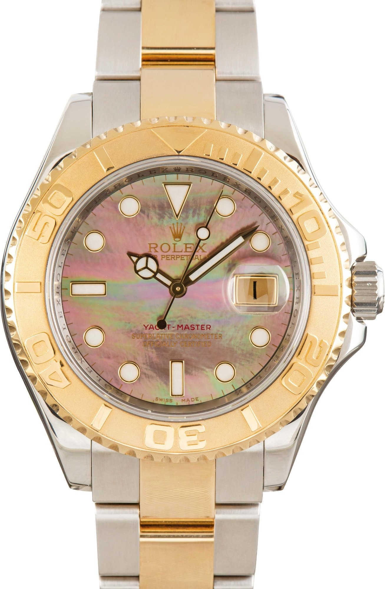 Rolex Yacht-Master 16623 Black Mother Of Pearl
