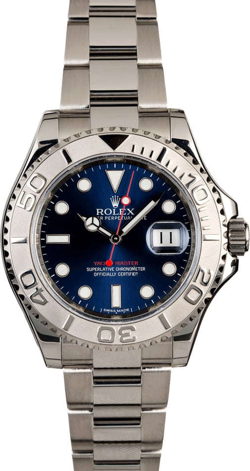 PreOwned Rolex Yacht Master 116622 Blue Dial