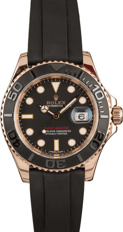 Used Rolex Everose Yacht-Master 116655 t