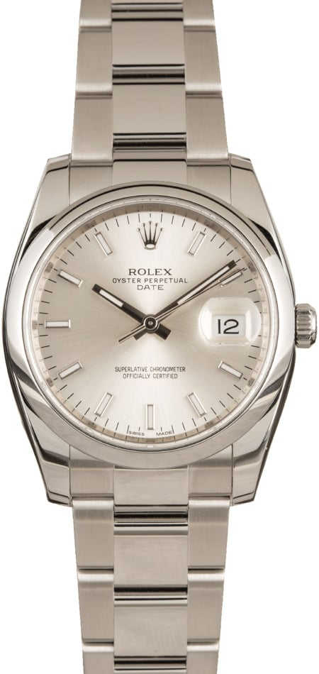 Rolex Date 115200 Certified Pre-Owned