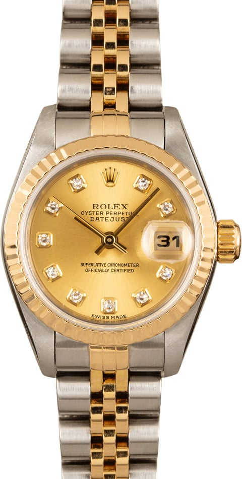 Ladies Rolex Datejust 79173 Diamond Watch