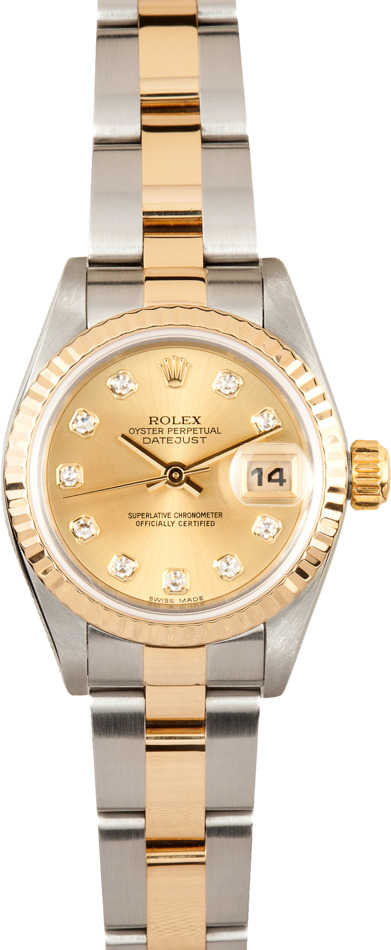 Two Tone Rolex Datejust 79173 Diamond Dial