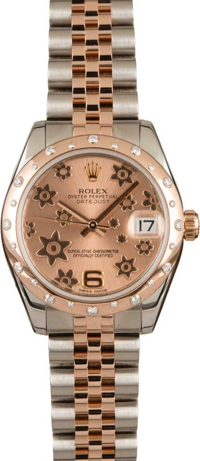 Buy Used Rolex Mid-Size Datejust 178341PFAJ | Bob's Watches - Sku