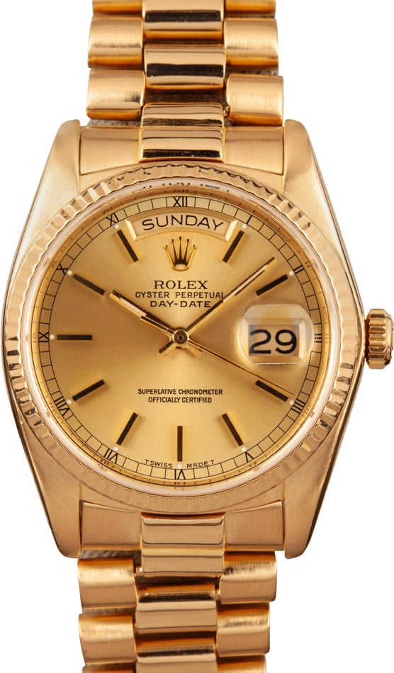 Rolex President 18038 18K Gold