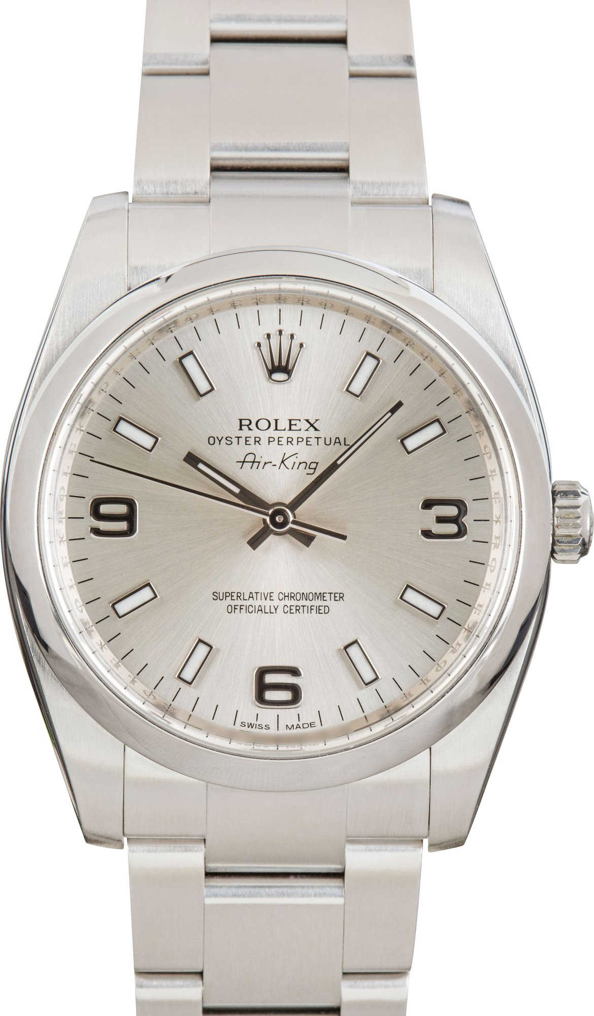 Rolex Air King 114200 Silver Dial