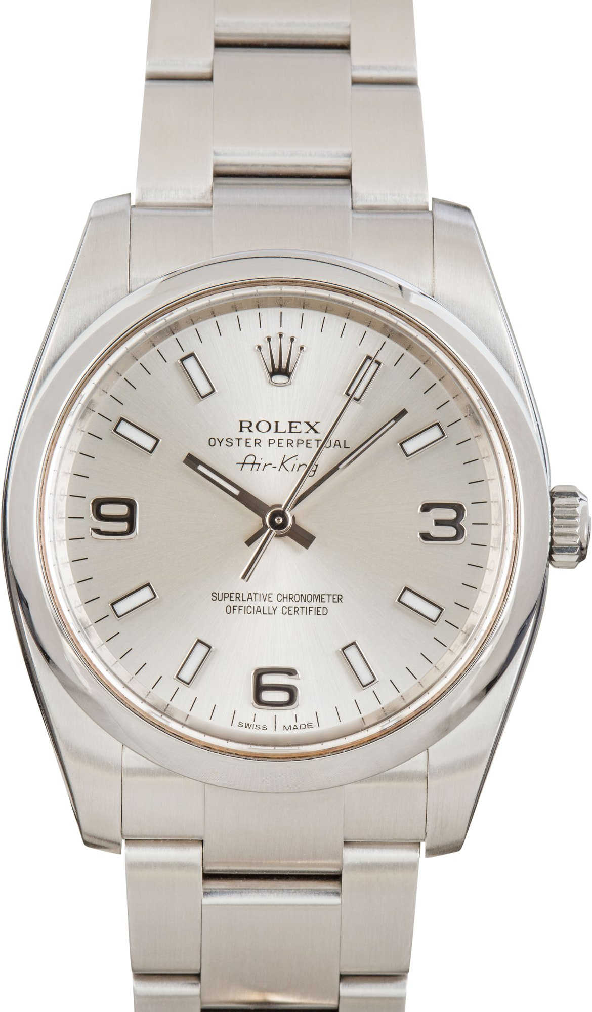 Pre-Owned Rolex Air-King 114200 Stainless Steel