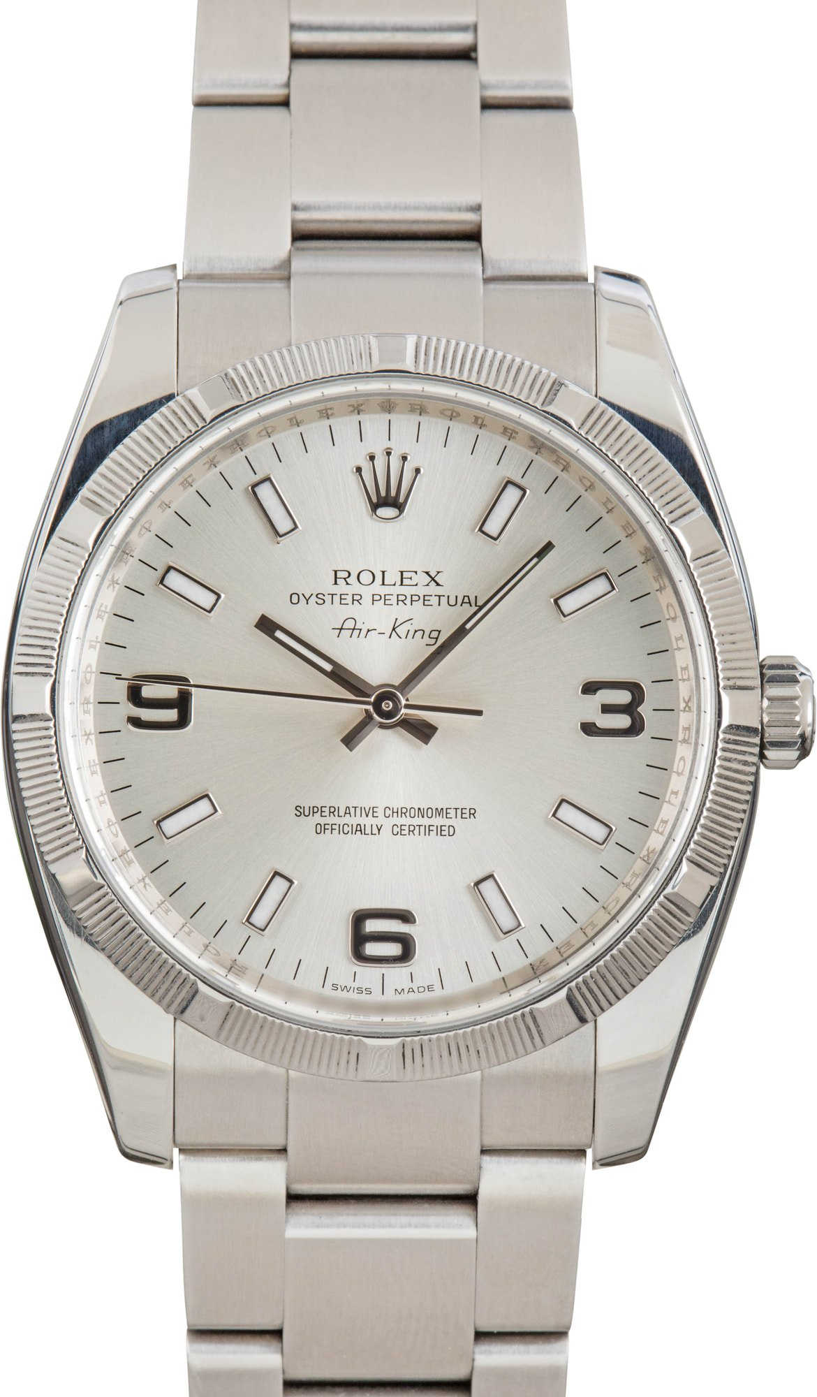 Rolex Air-King Ref 114210 Silver Dial
