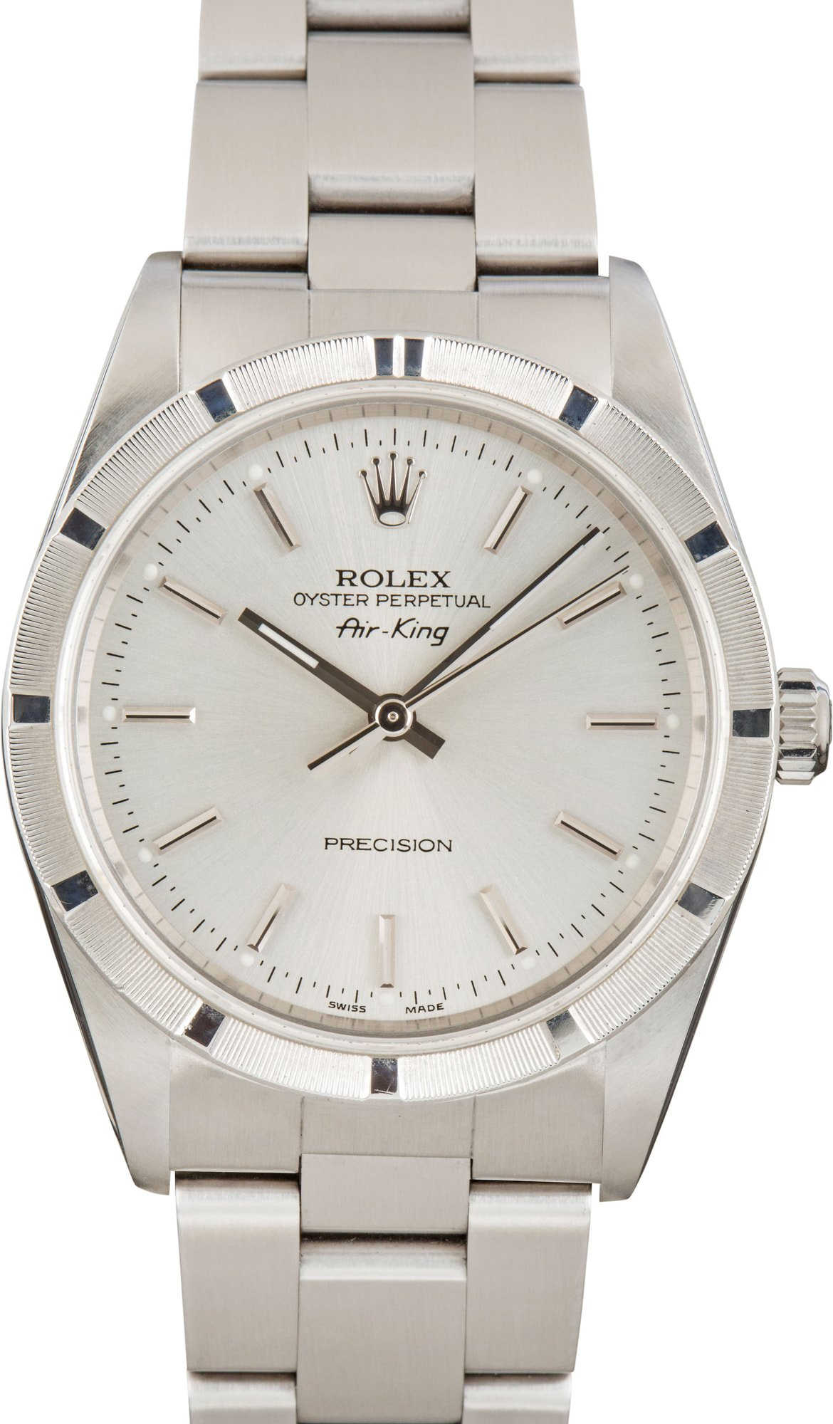 Rolex Air-King 14010 Silver Index Dial