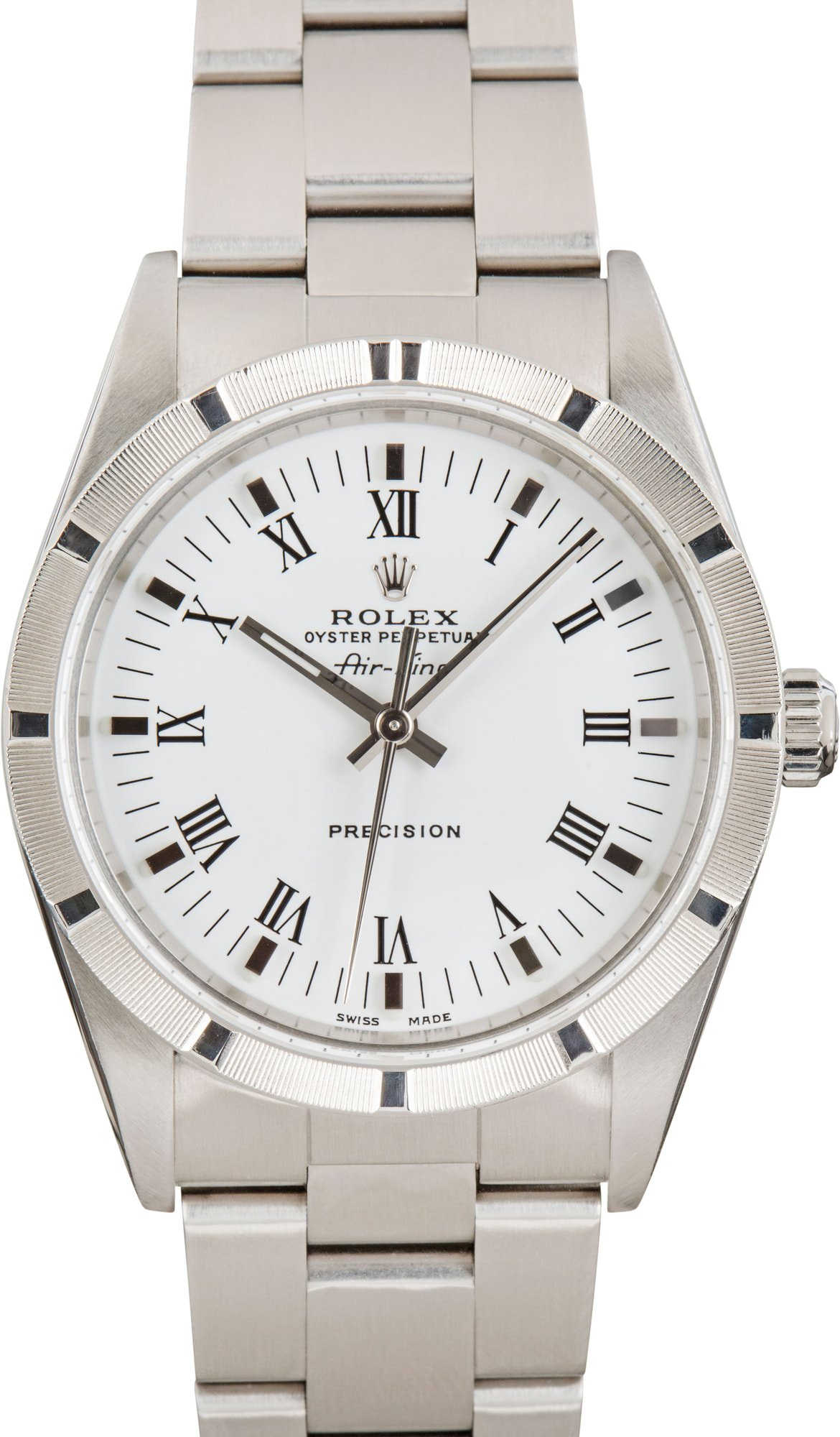 Pre-Owned Rolex Air-King 14010 White Roman Dial
