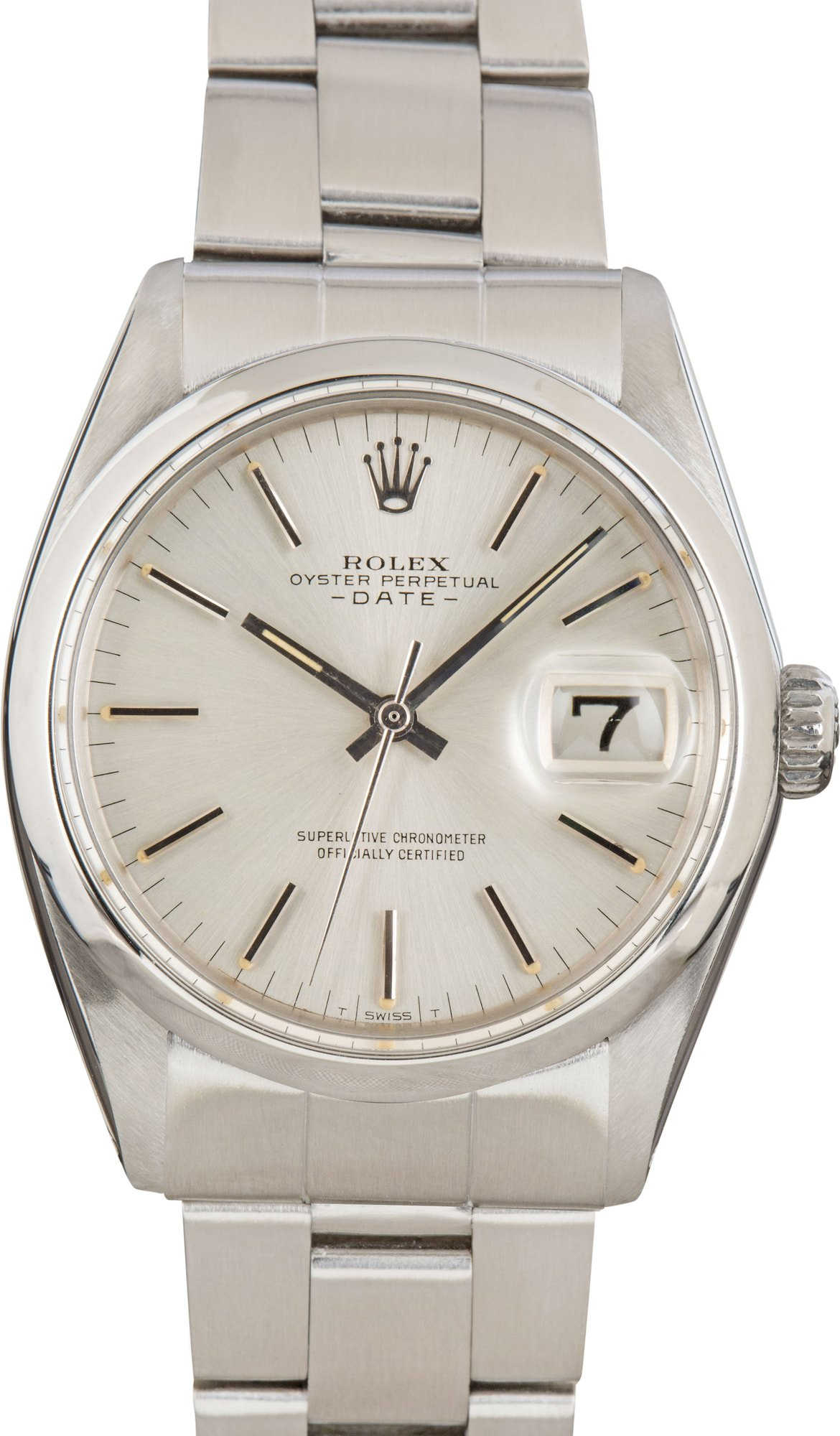 Rolex Date Ref 1500 Silver Dial