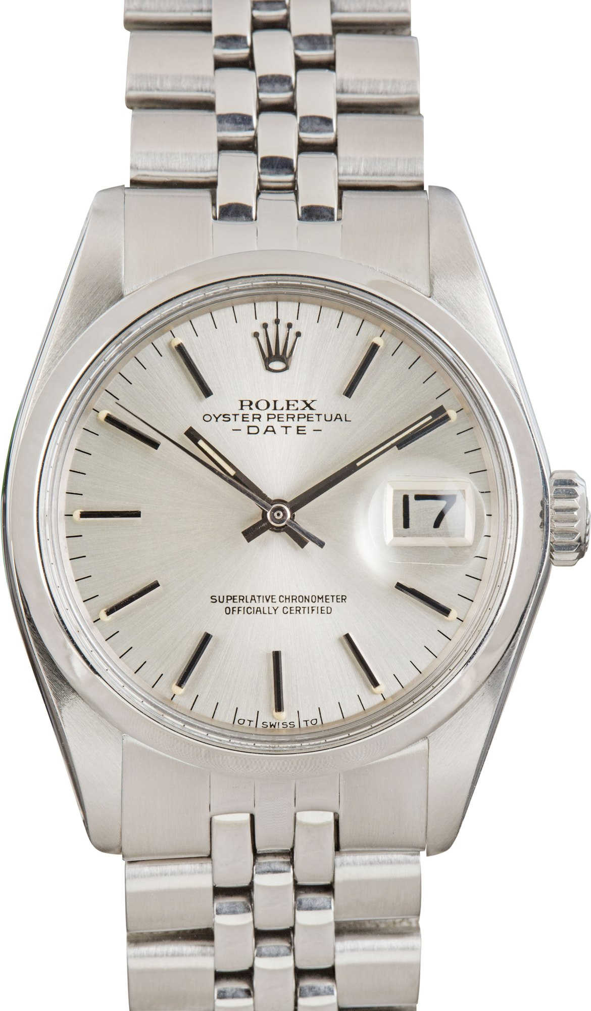 Rolex Date Ref 1500 Silver Sigma Dial