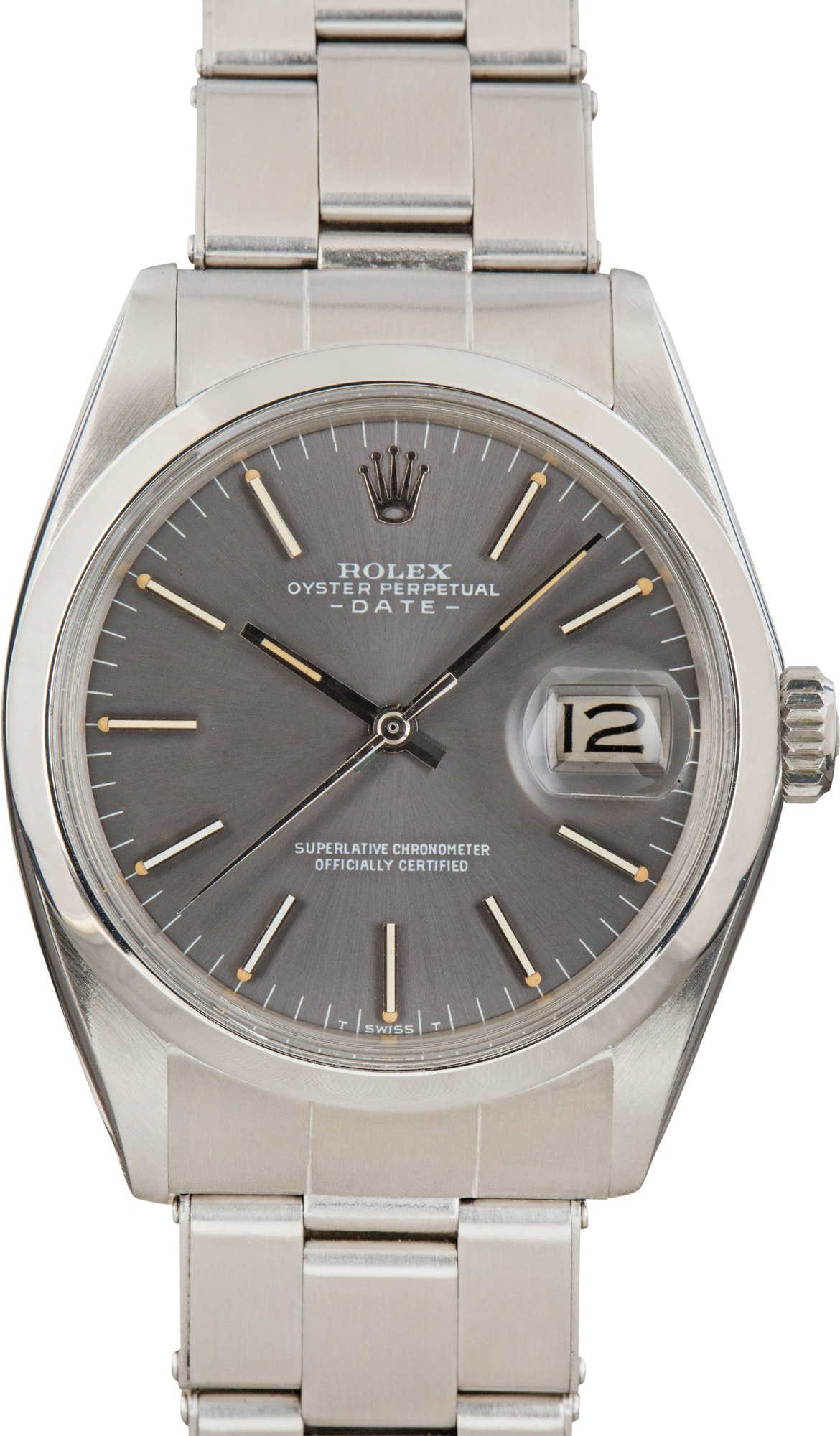 Pre-owned Rolex Date 1500 Slate Dial