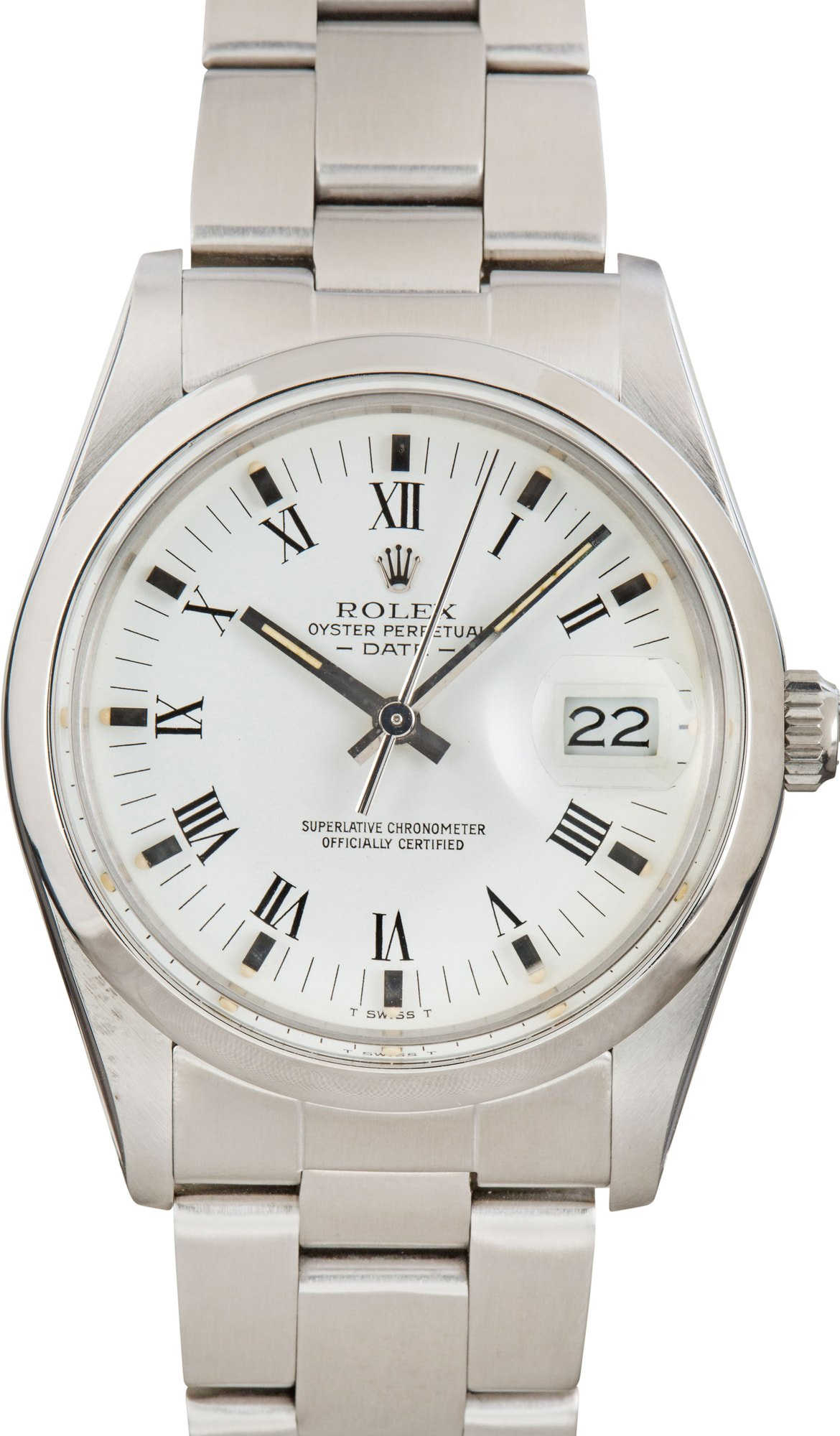 Rolex Date 15000 White Dial