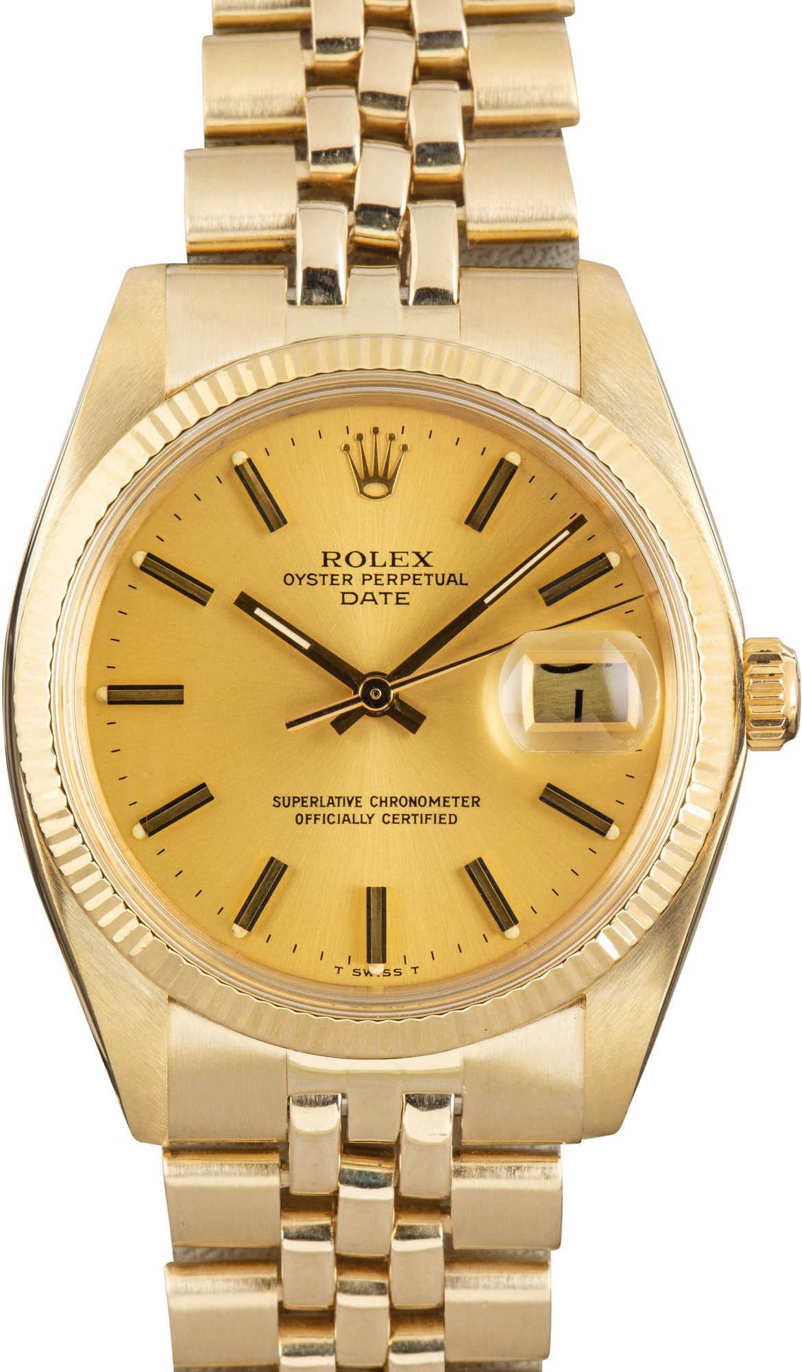 Pre-Owned Rolex Date 1503 Yellow Gold