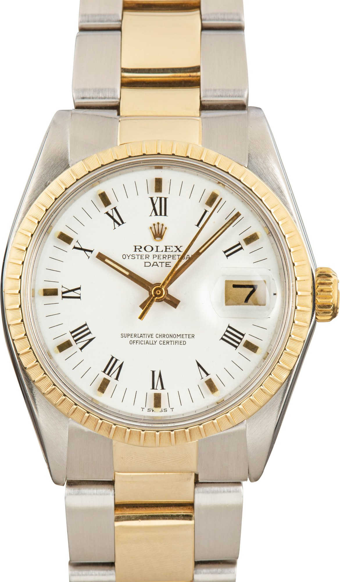 Pre-Owned Rolex Date 1505 White Dial