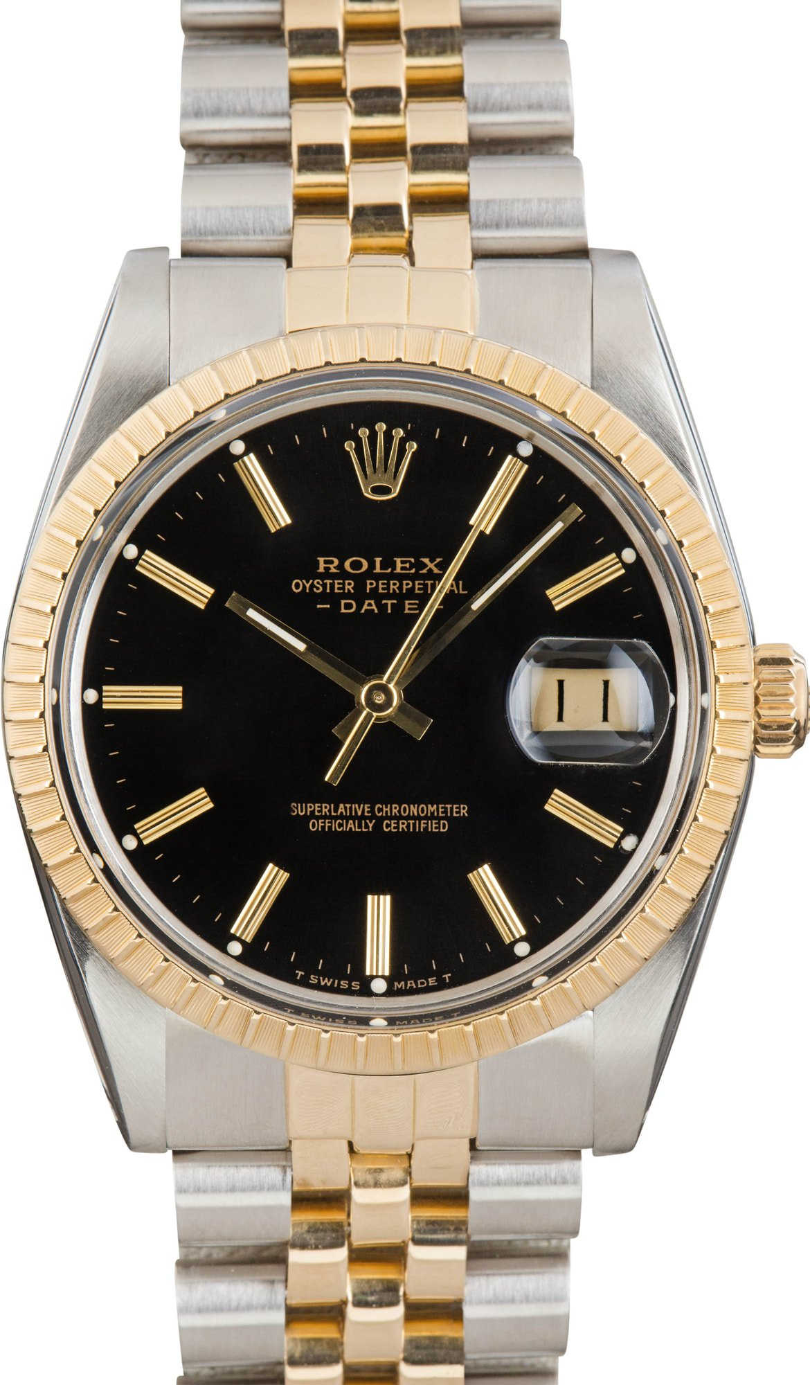 Rolex Date 15053 Black Dial