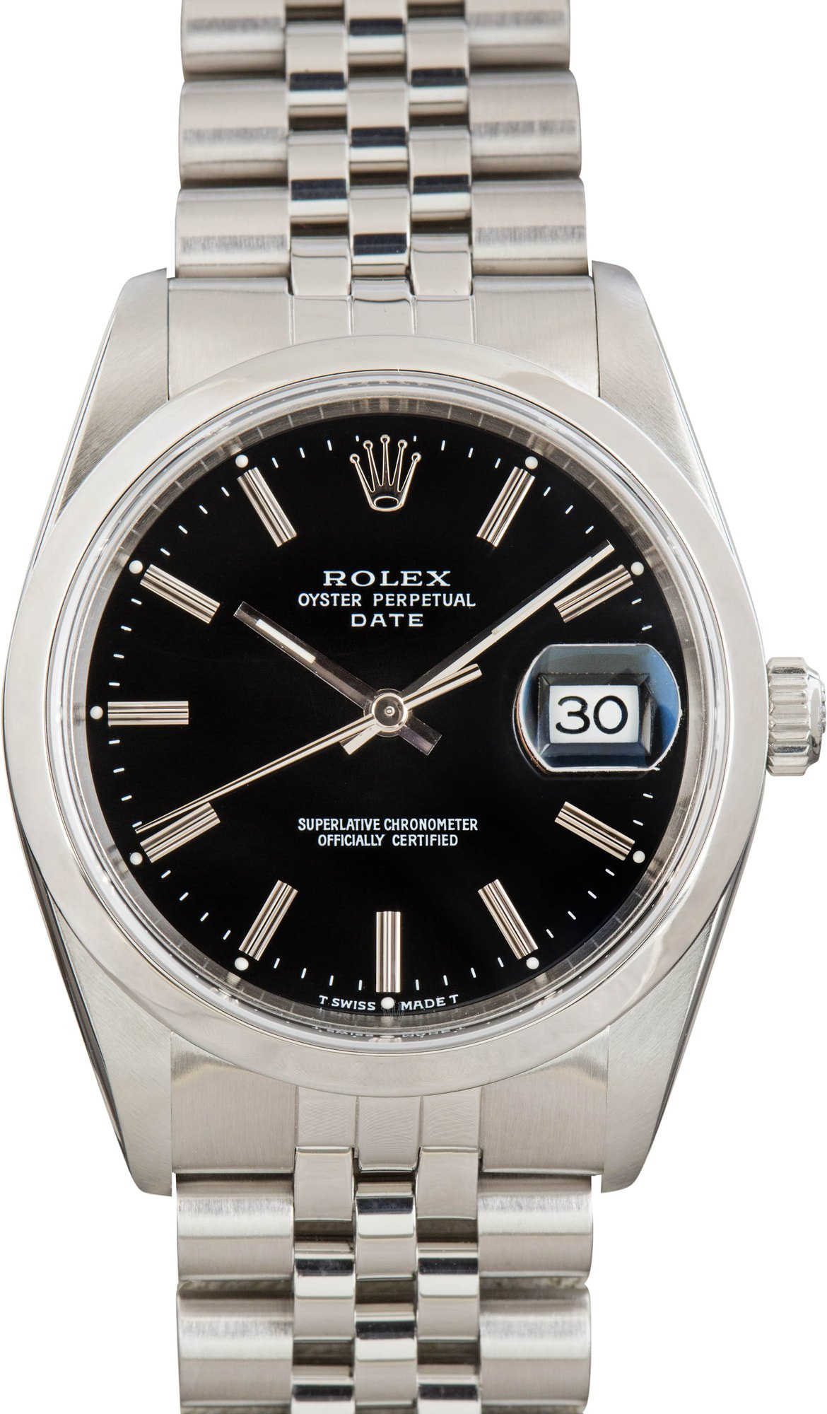 Pre-owned Rolex Date Ref 15200 Black Dial