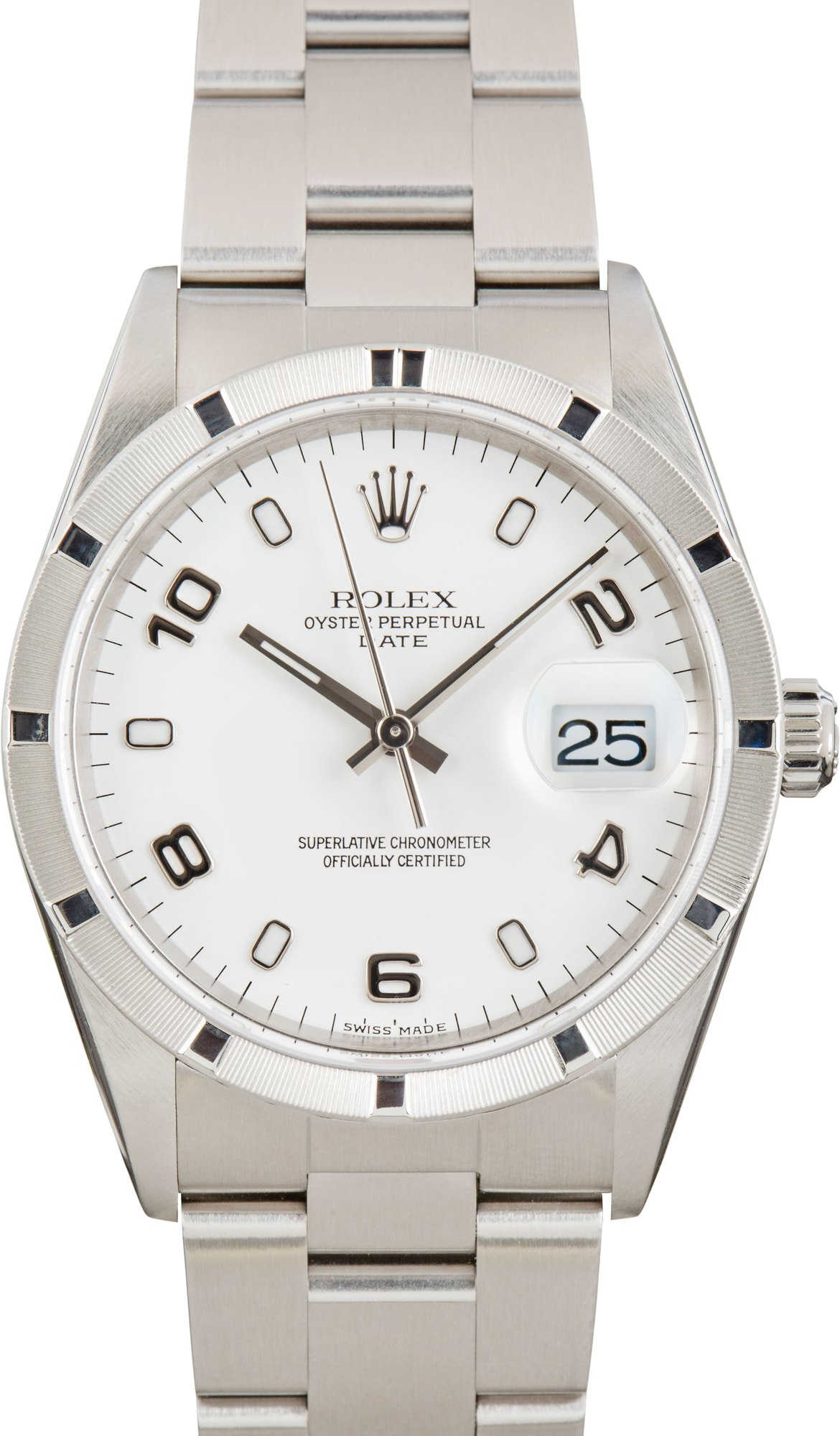 Rolex Date ref 15210 White Dial