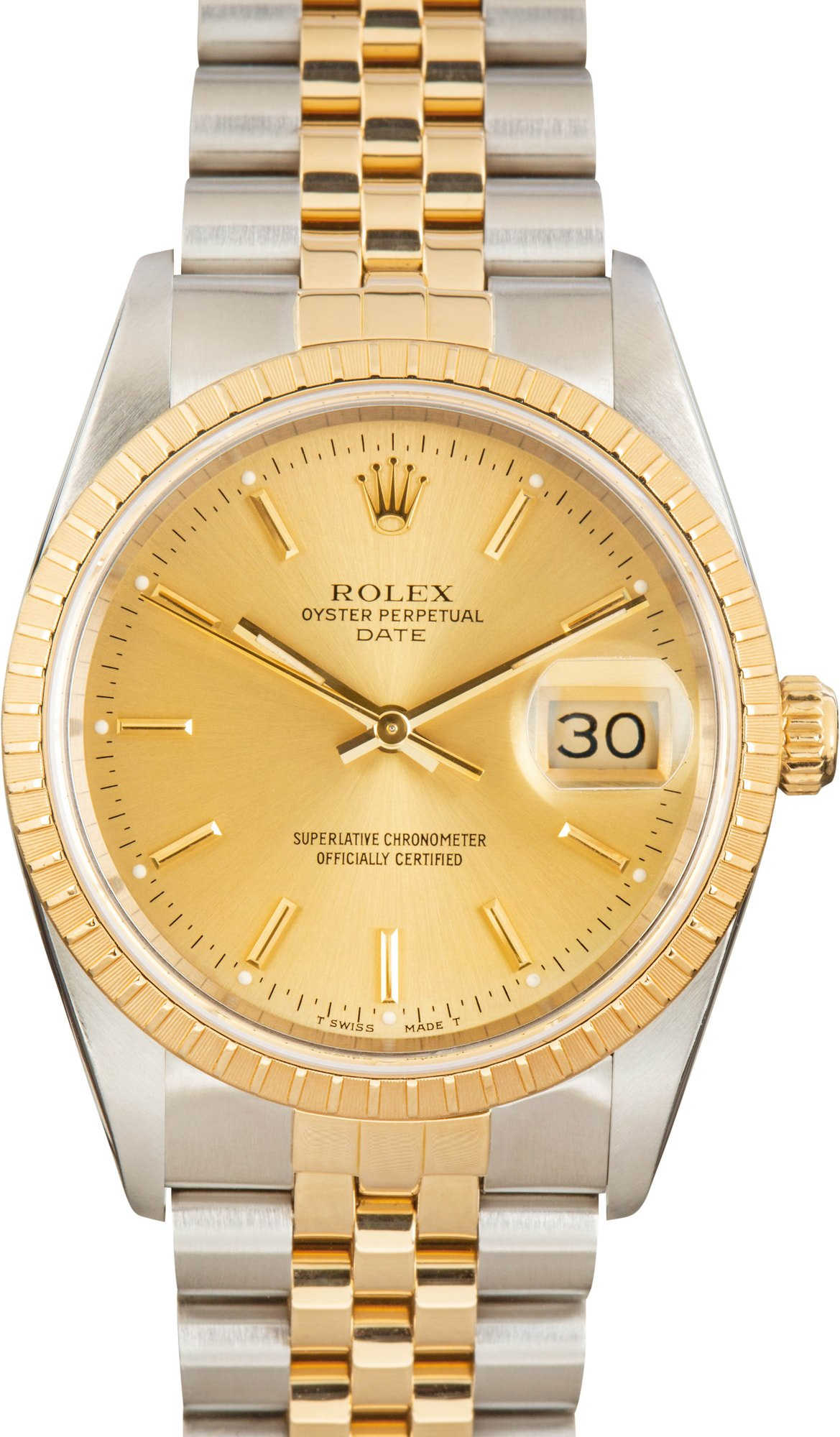 Rolex Oyster Perpetual Date 15223 Two-Tone