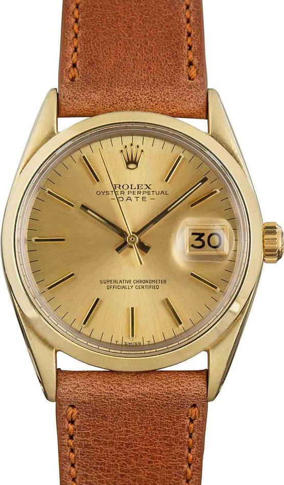 Rolex Date 1550 Champagne Dial