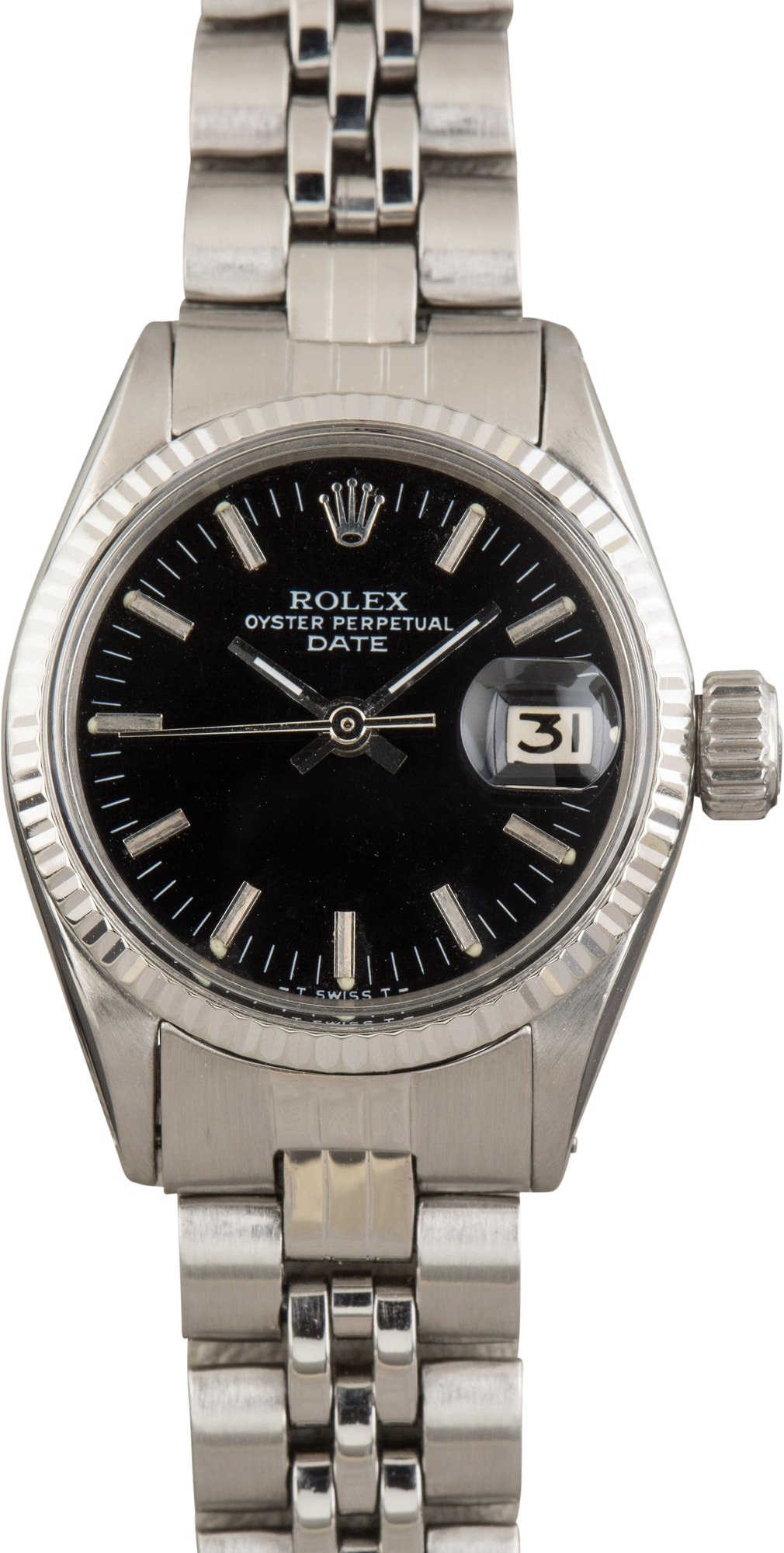 Ladies Rolex Date 6517 Black Dial