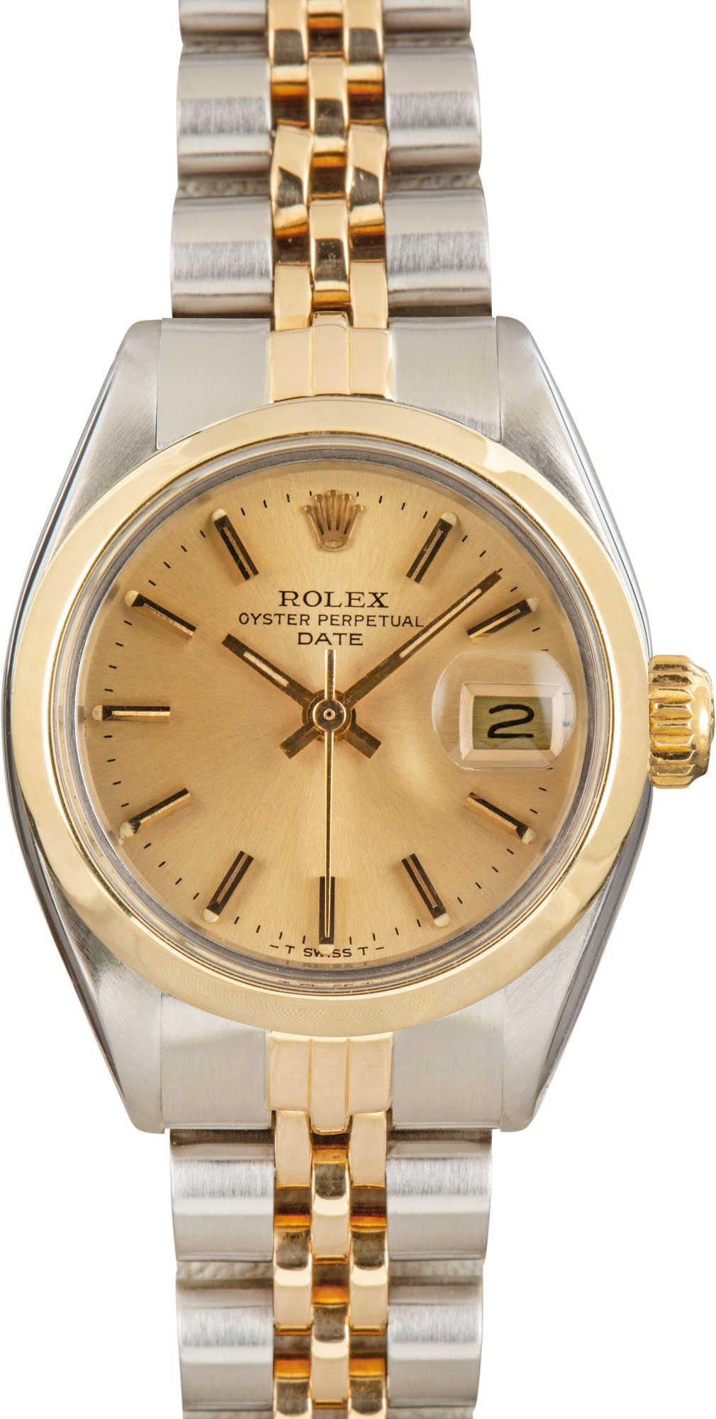 Ladies Rolex Date Ref 6916 Champagne Dial